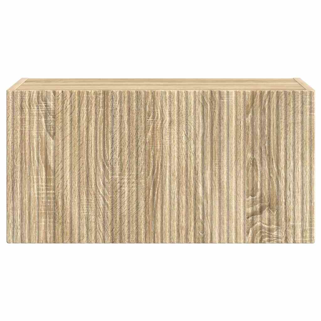 TV Wall Cabinet Sonoma 60 x 31 x 29.5 cm Engineered Wood