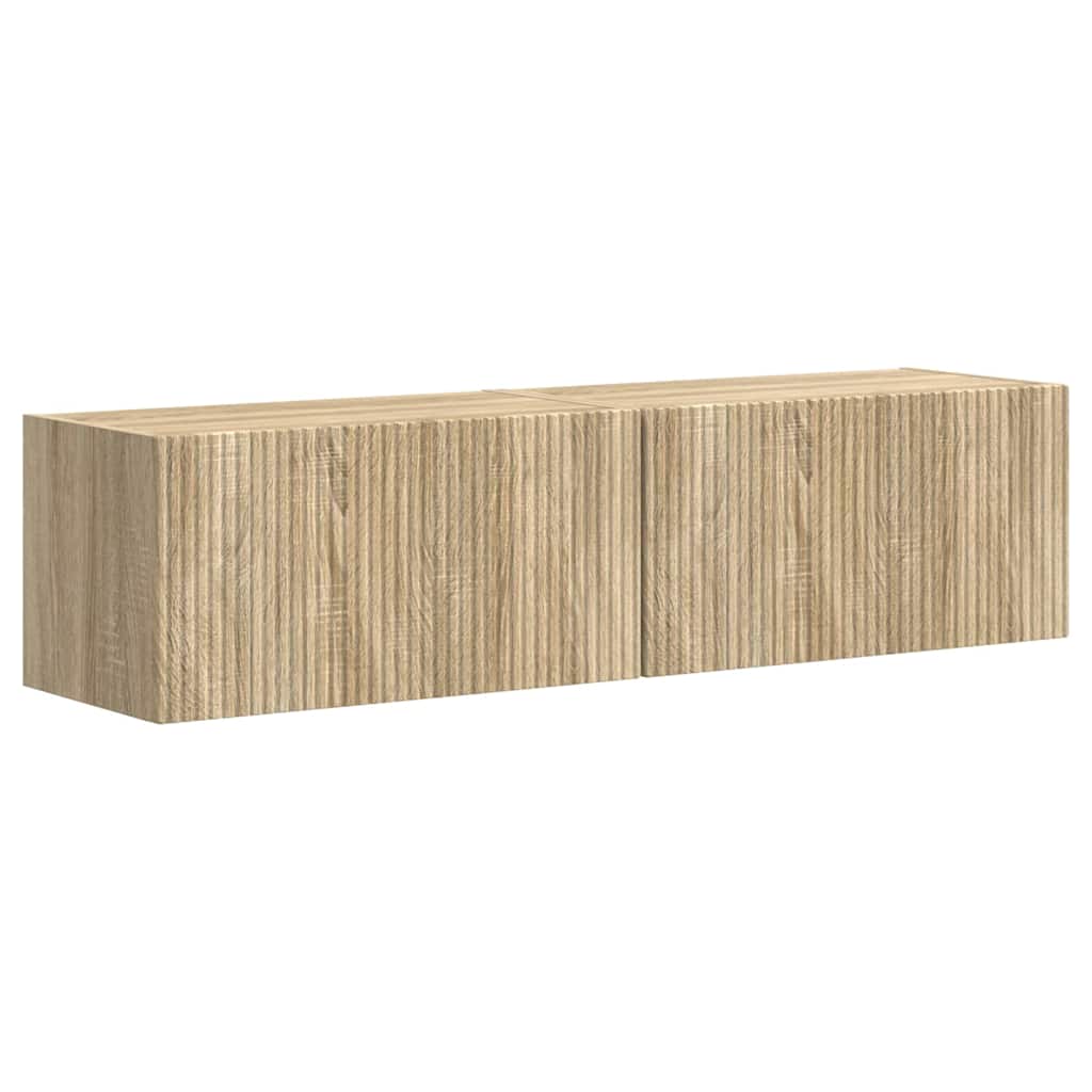 TV Wall Cabinet 2 pcs Sonoma 60 x 31 x 29.5 cm Engineered Wood