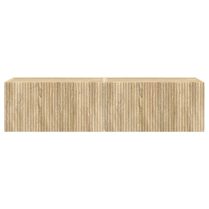 TV Wall Cabinet 2 pcs Sonoma 60 x 31 x 29.5 cm Engineered Wood