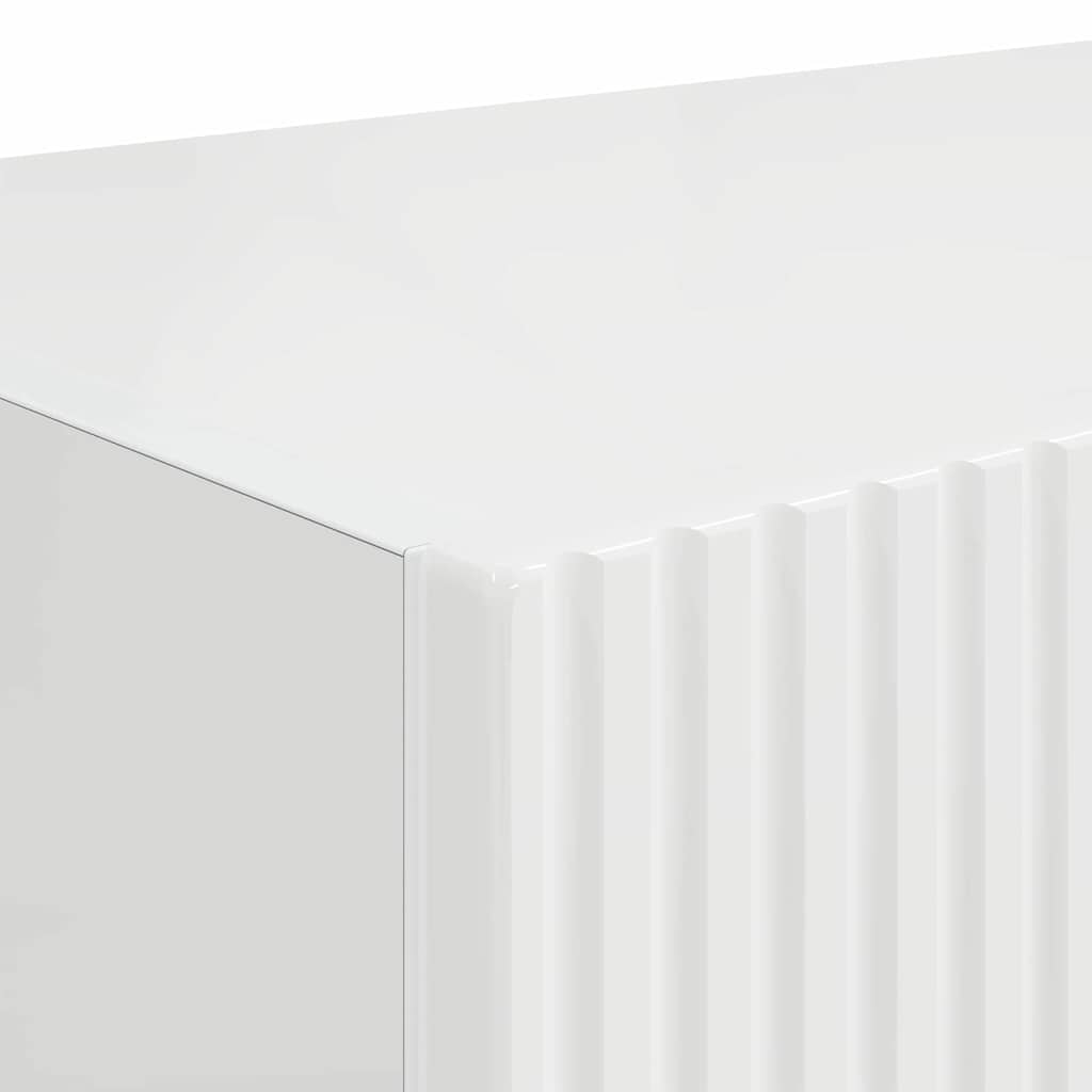 TV Wall Cabinet Gloss White 60 x 31 x 29.5 cm Engineered Wood