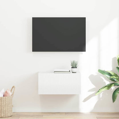 TV Wall Cabinet Gloss White 60 x 31 x 29.5 cm Engineered Wood