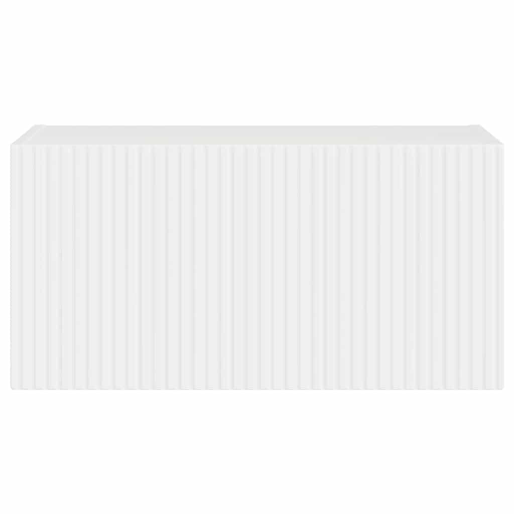 TV Wall Cabinet Gloss White 60 x 31 x 29.5 cm Engineered Wood