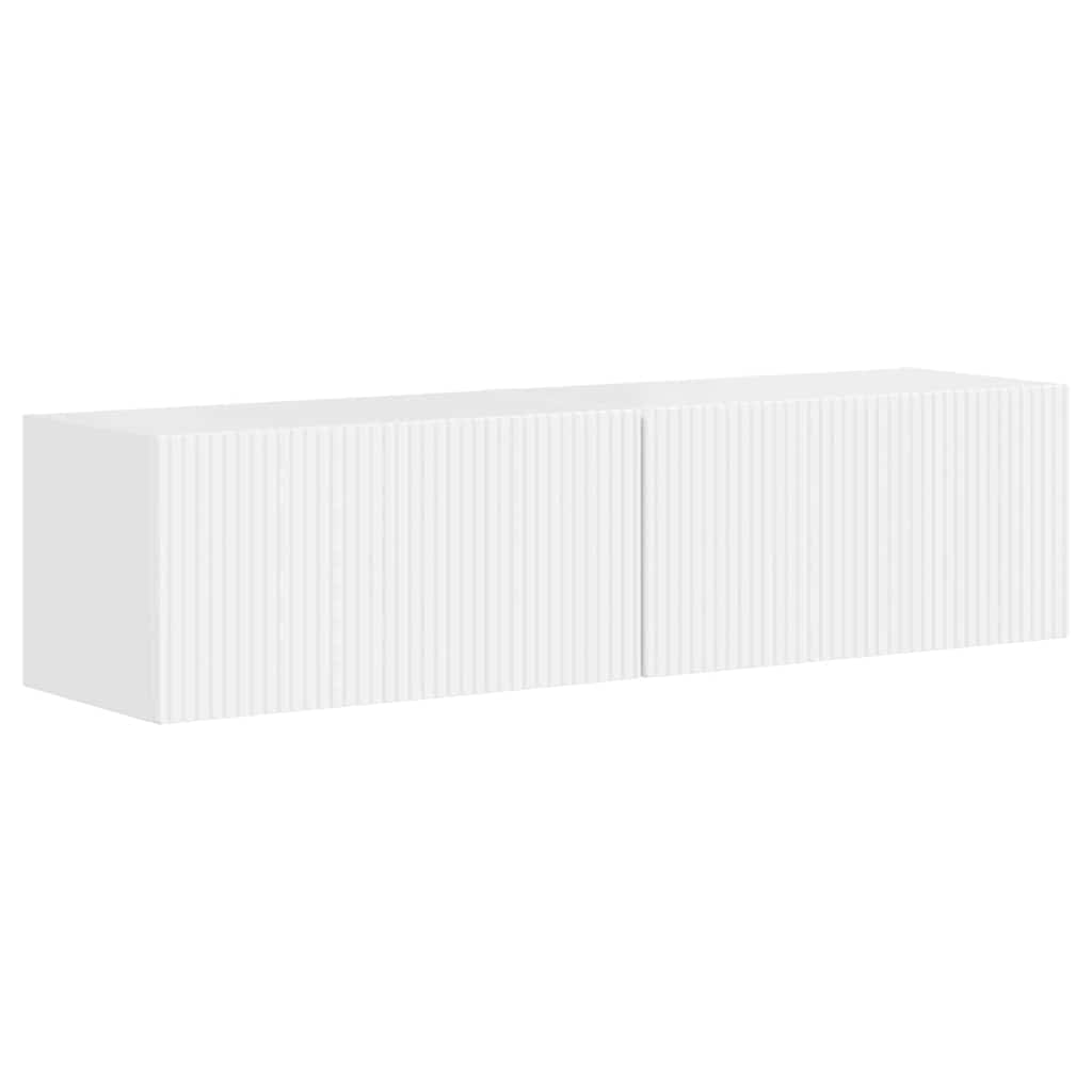 TV Wall Cabinet 2 pcs Gloss White 60 x 31 x 29.5 cm