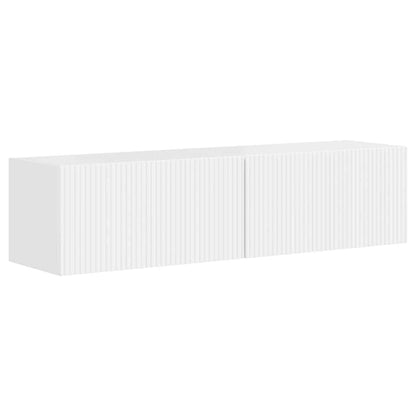 TV Wall Cabinet 2 pcs Gloss White 60 x 31 x 29.5 cm