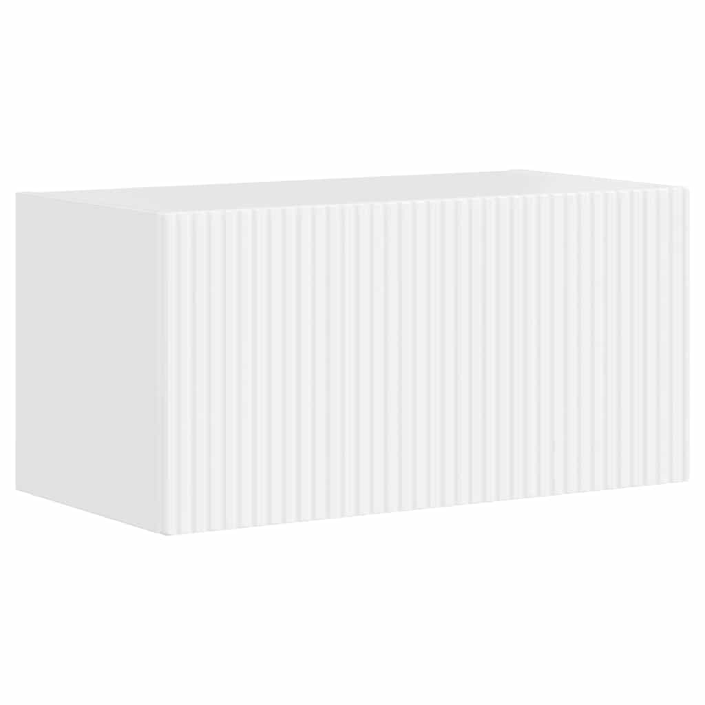 TV Wall Cabinet 2 pcs Gloss White 60 x 31 x 29.5 cm