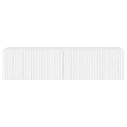 TV Wall Cabinet 2 pcs Gloss White 60 x 31 x 29.5 cm