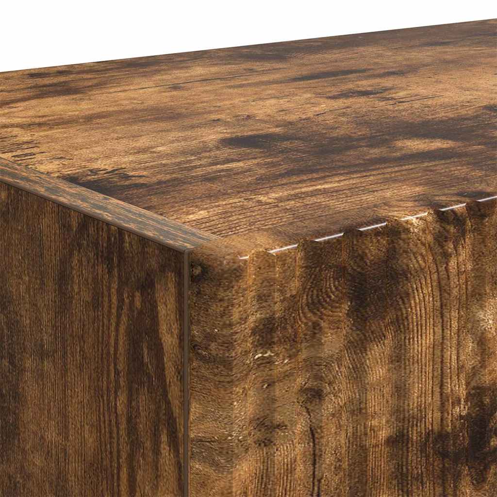 TV Wall Cabinet Smoked Oak 60 x 31 x 29.5 cm Engineered Wood