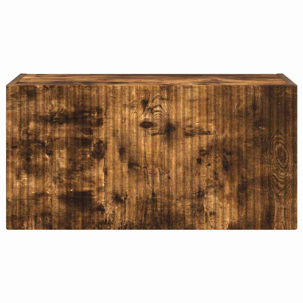TV Wall Cabinet Smoked Oak 60 x 31 x 29.5 cm Engineered Wood