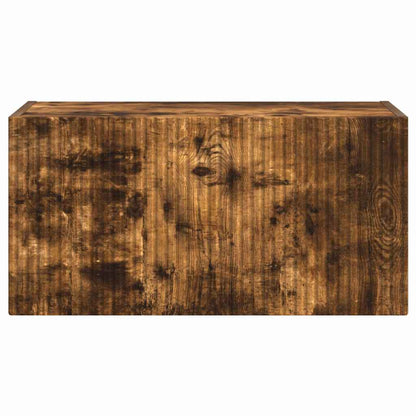TV Wall Cabinet Smoked Oak 60 x 31 x 29.5 cm Engineered Wood