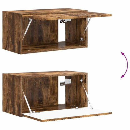 TV Wall Cabinet Smoked Oak 60 x 31 x 29.5 cm Engineered Wood