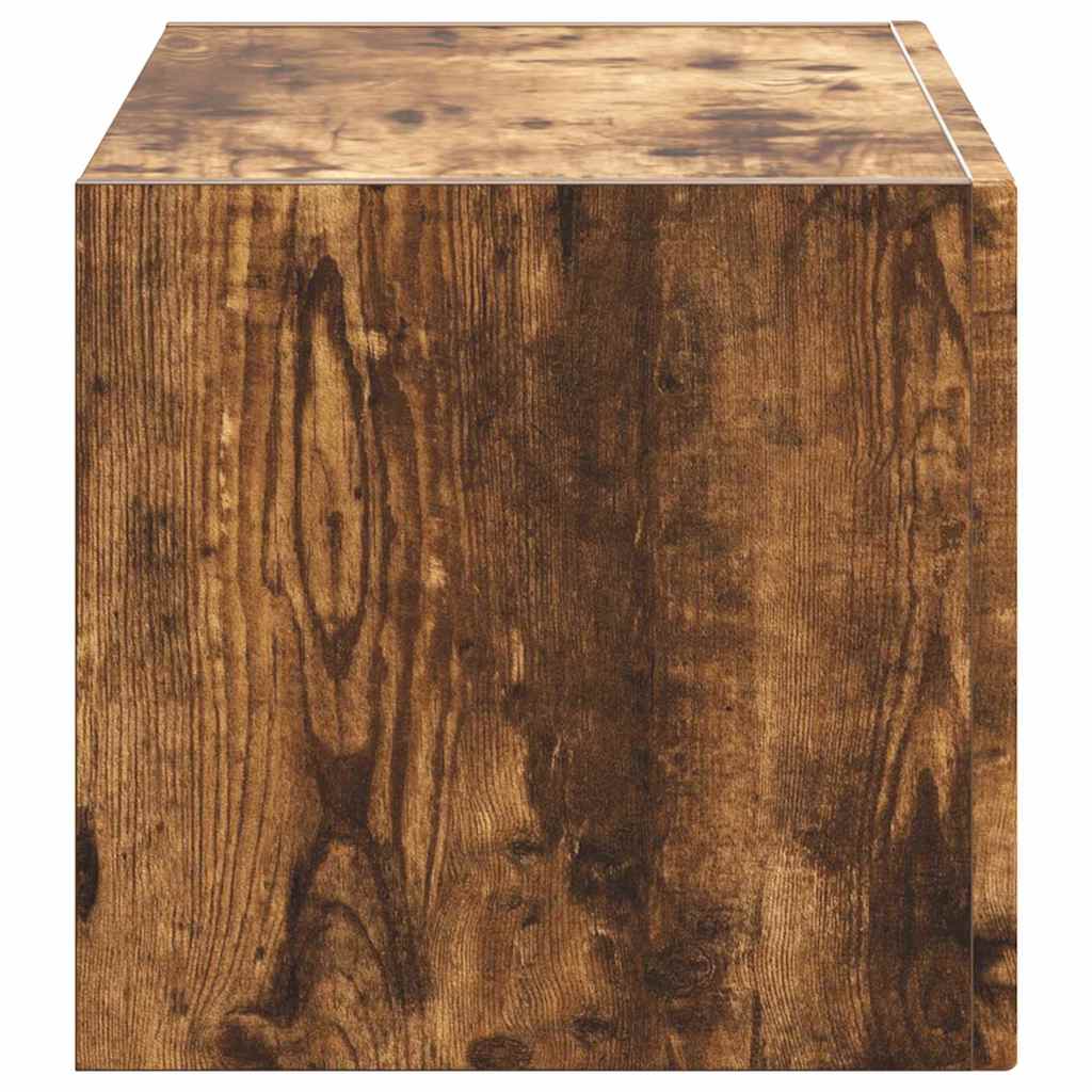 TV Wall Cabinet Smoked Oak 60 x 31 x 29.5 cm Engineered Wood