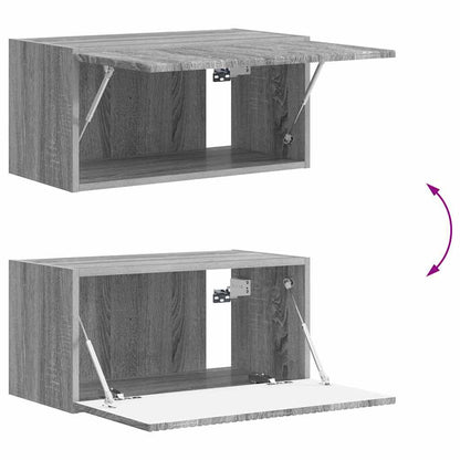 TV Wall Cabinet Grey Sonoma 60 x 31 x 29.5 cm Engineered Wood