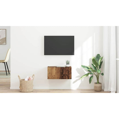 TV Wall Cabinet Old Wood 60 x 31 x 29.5 cm Engineered Wood