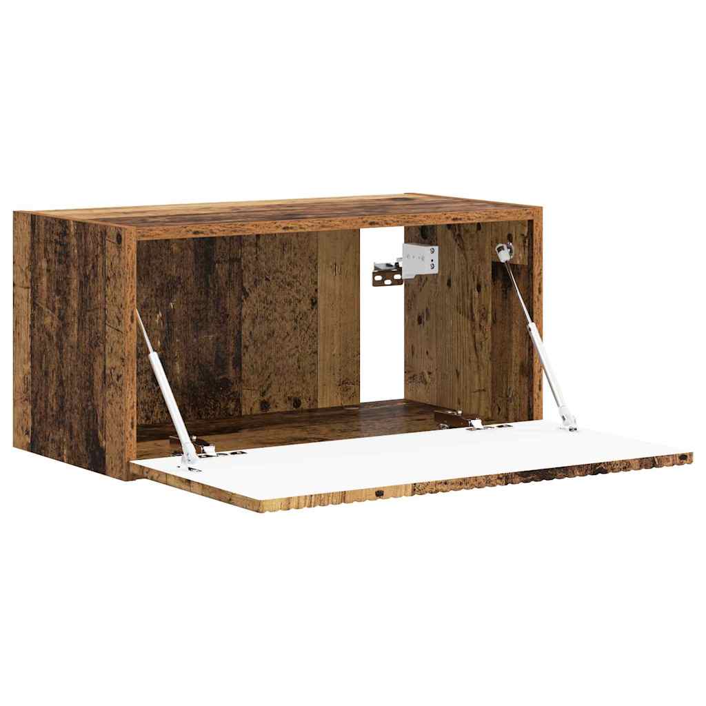 TV Wall Cabinet Old Wood 60 x 31 x 29.5 cm Engineered Wood