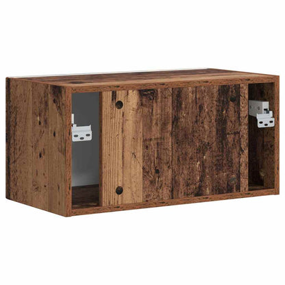 TV Wall Cabinet Old Wood 60 x 31 x 29.5 cm Engineered Wood