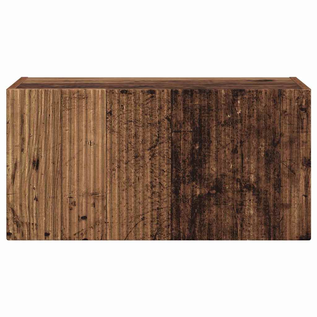 TV Wall Cabinet Old Wood 60 x 31 x 29.5 cm Engineered Wood