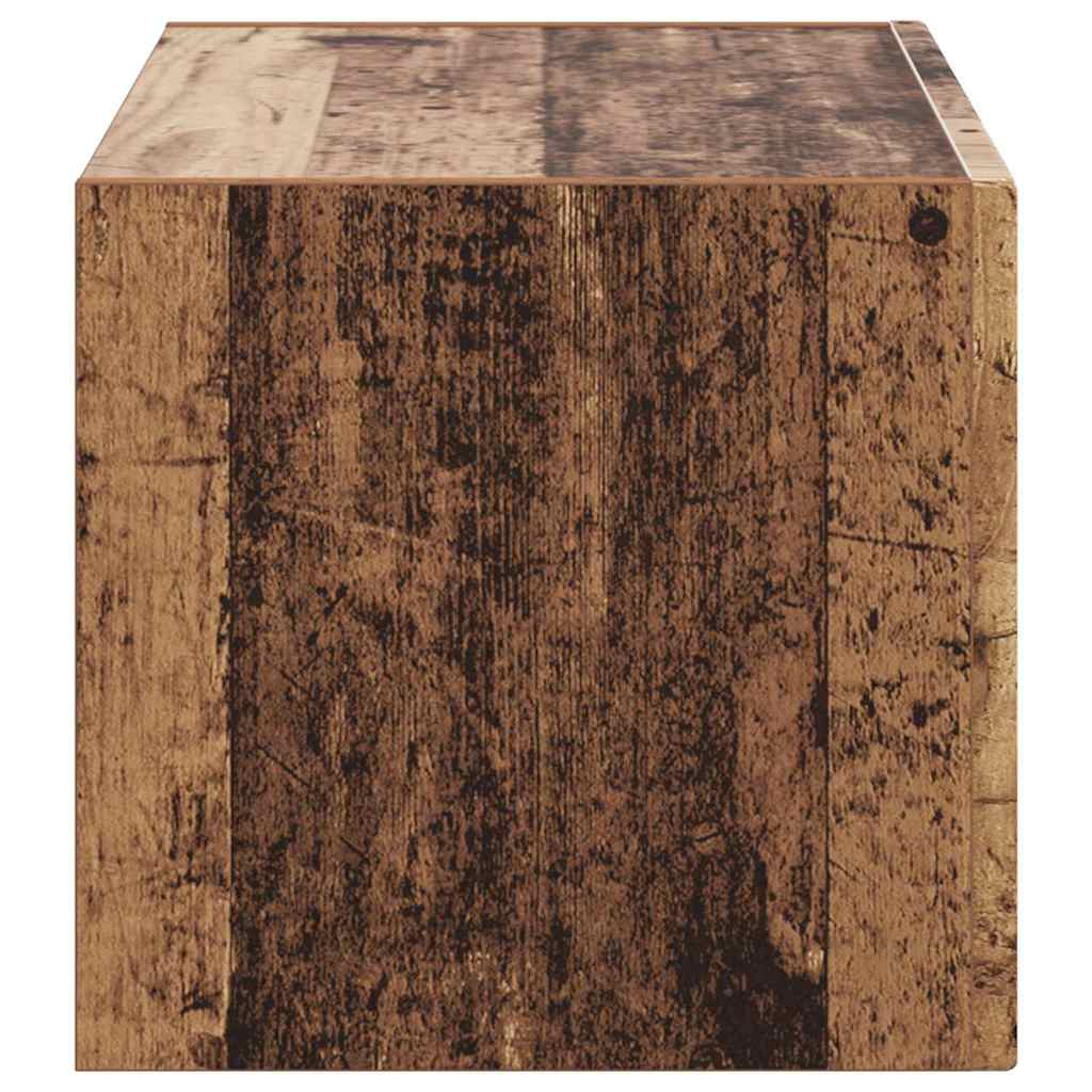 TV Wall Cabinet Old Wood 60 x 31 x 29.5 cm Engineered Wood