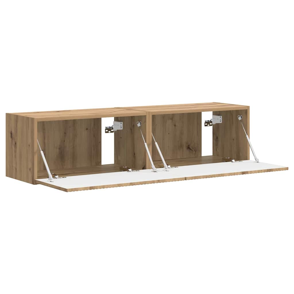 TV Wall Cabinet 2 pcs Artisian Oak 60 x 31 x 29.5 cm