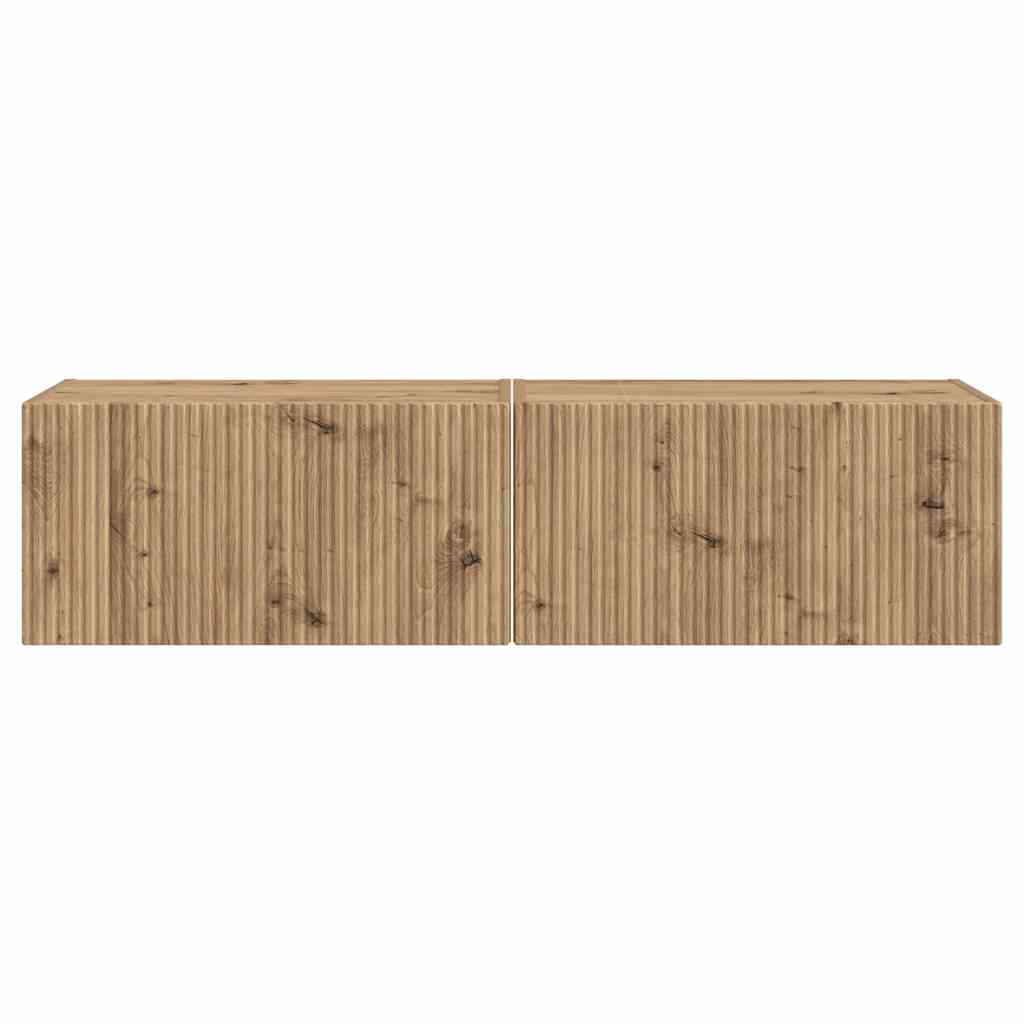 TV Wall Cabinet 2 pcs Artisian Oak 60 x 31 x 29.5 cm