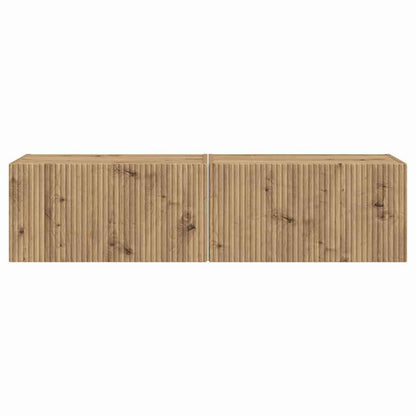 TV Wall Cabinet 2 pcs Artisian Oak 60 x 31 x 29.5 cm
