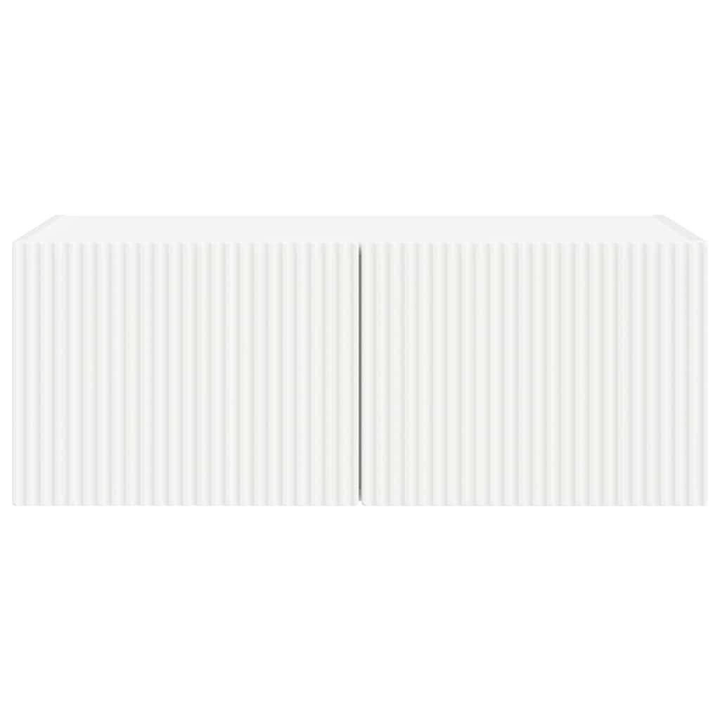 TV Wall Cabinet White 78.5 x 31 x 29.5 cm Engineered Wood