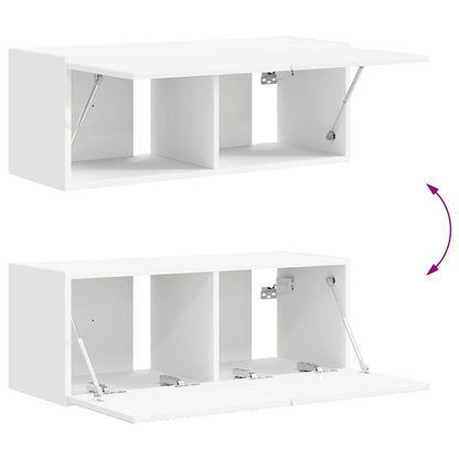 TV Wall Cabinet White 78.5 x 31 x 29.5 cm Engineered Wood
