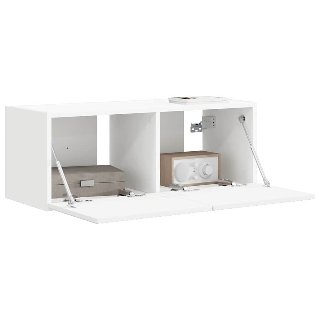TV Wall Cabinet White 78.5 x 31 x 29.5 cm Engineered Wood