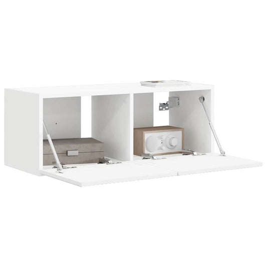 TV Wall Cabinet White 78.5 x 31 x 29.5 cm Engineered Wood