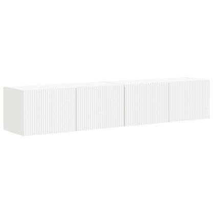 TV Wall Cabinet 2 pcs White 78.5 x 31 x 29.5 cm Engineered Wood