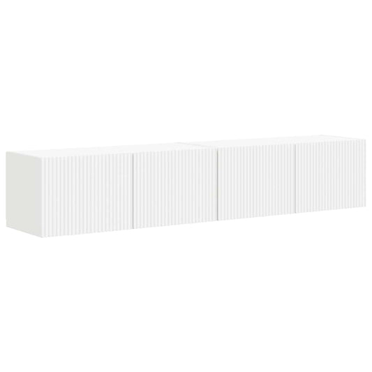 TV Wall Cabinet 2 pcs White 78.5 x 31 x 29.5 cm Engineered Wood