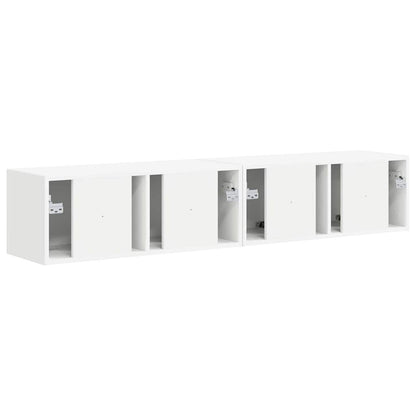 TV Wall Cabinet 2 pcs White 78.5 x 31 x 29.5 cm Engineered Wood