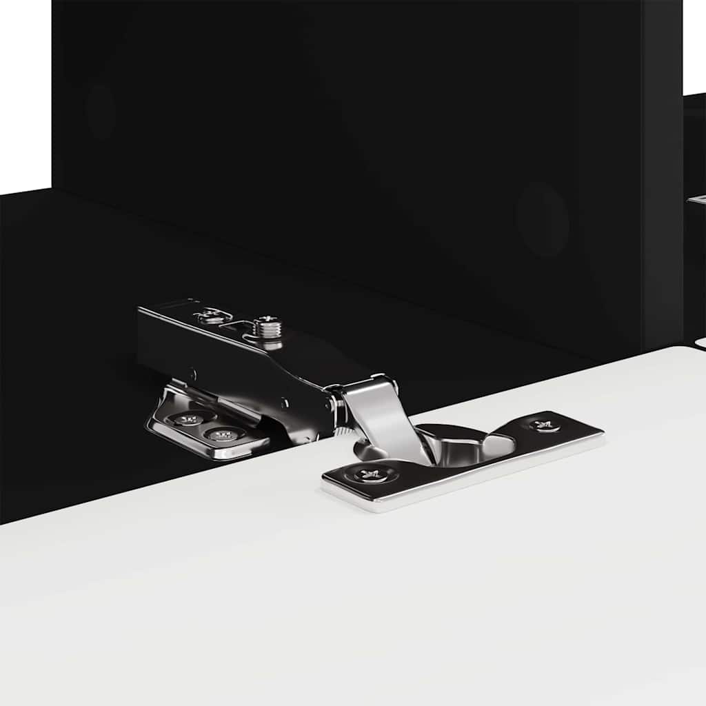 TV Wall Cabinet Black 78.5 x 31 x 29.5 cm Engineered Wood