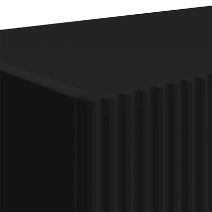 TV Wall Cabinet 2 pcs Black 78.5 x 31 x 29.5 cm Engineered Wood