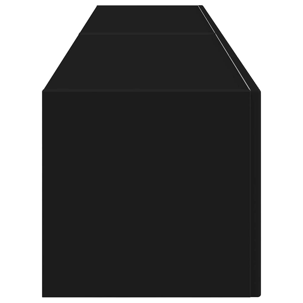TV Wall Cabinet 2 pcs Black 78.5 x 31 x 29.5 cm Engineered Wood