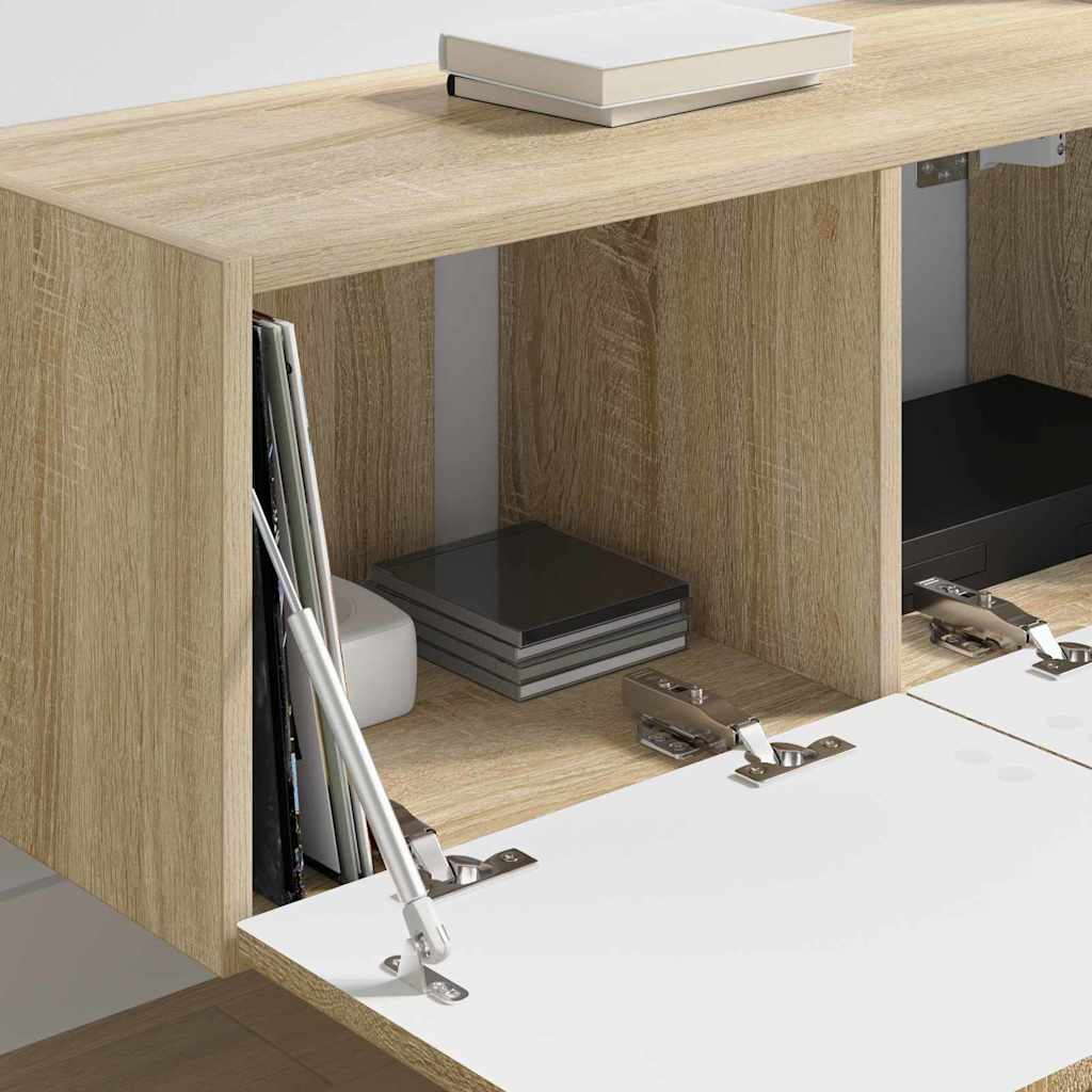 TV Wall Cabinet Sonoma 78.5 x 31 x 29.5 cm Engineered Wood