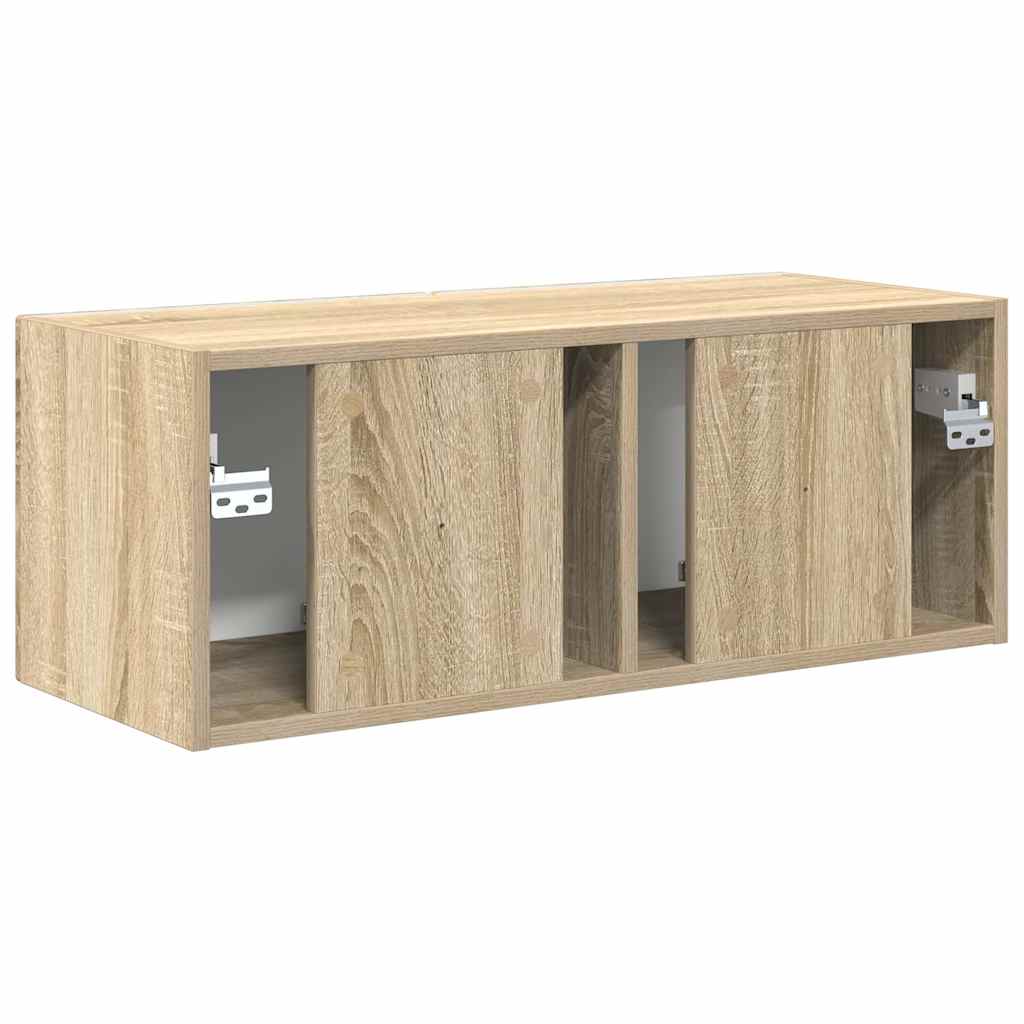 TV Wall Cabinet Sonoma 78.5 x 31 x 29.5 cm Engineered Wood