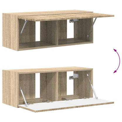 TV Wall Cabinet Sonoma 78.5 x 31 x 29.5 cm Engineered Wood