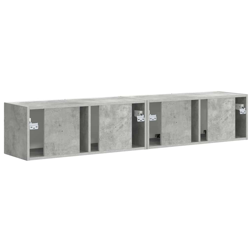 TV Wall Cabinet Wall-mounted 2 pcs Concerte 78.5 x 31 x 29.5 cm