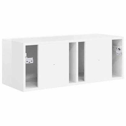 TV Wall Cabinet Gloss White 78.5 x 31 x 29.5 cm Engineered Wood