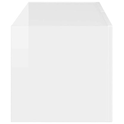 TV Wall Cabinet Gloss White 78.5 x 31 x 29.5 cm Engineered Wood