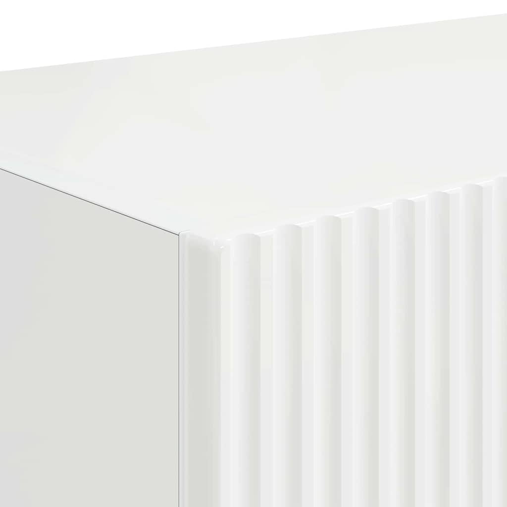 TV Wall Cabinet 2 pcs Gloss White 78.5 x 31 x 29.5 cm