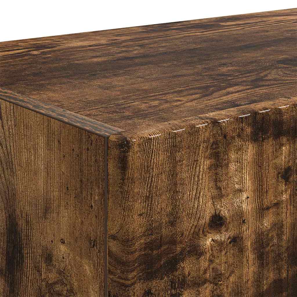 TV Wall Cabinet Smoked Oak 78.5 x 31 x 29.5 cm Engineered Wood