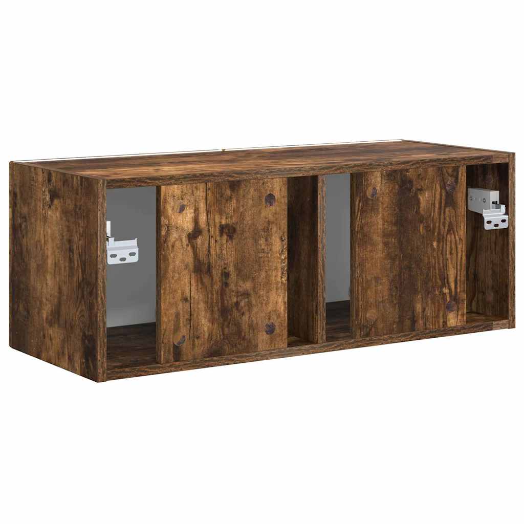 TV Wall Cabinet Smoked Oak 78.5 x 31 x 29.5 cm Engineered Wood
