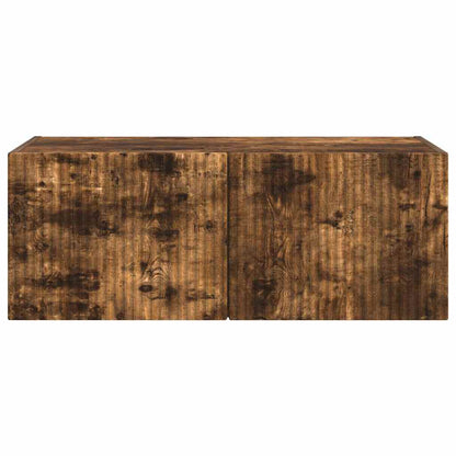 TV Wall Cabinet Smoked Oak 78.5 x 31 x 29.5 cm Engineered Wood