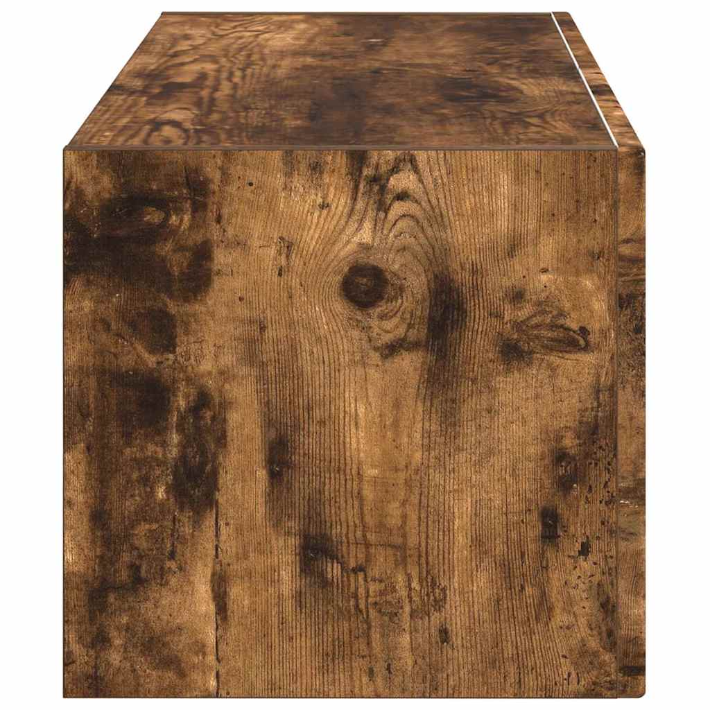TV Wall Cabinet Smoked Oak 78.5 x 31 x 29.5 cm Engineered Wood