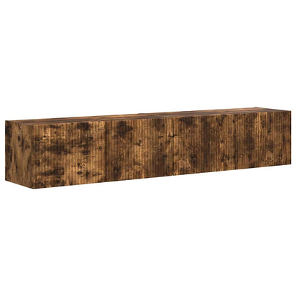 TV Wall Cabinet 2 pcs Smoked Oak 78.5 x 31 x 29.5 cm