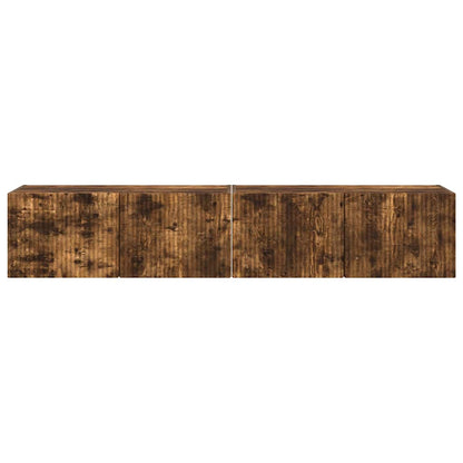 TV Wall Cabinet 2 pcs Smoked Oak 78.5 x 31 x 29.5 cm
