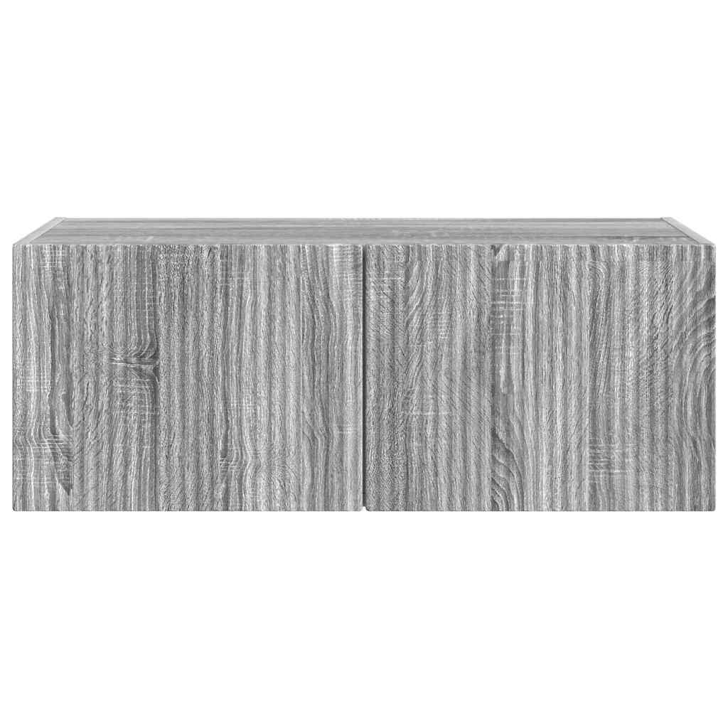 TV Wall Cabinet Grey Sonoma 78.5 x 31 x 29.5 cm Engineered Wood