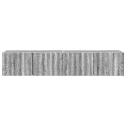 TV Wall Cabinet 2 pcs Grey Sonoma 78.5 x 31 x 29.5 cm