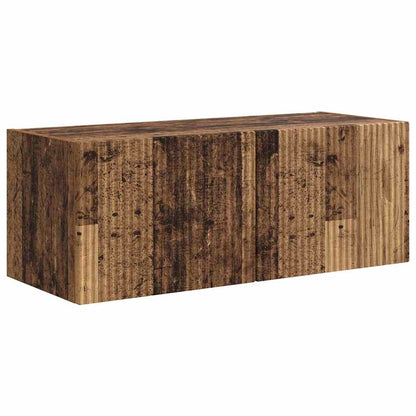 TV Wall Cabinet Wall-mounted 2 pcs Old Wood 78.5 x 31 x 29.5 cm